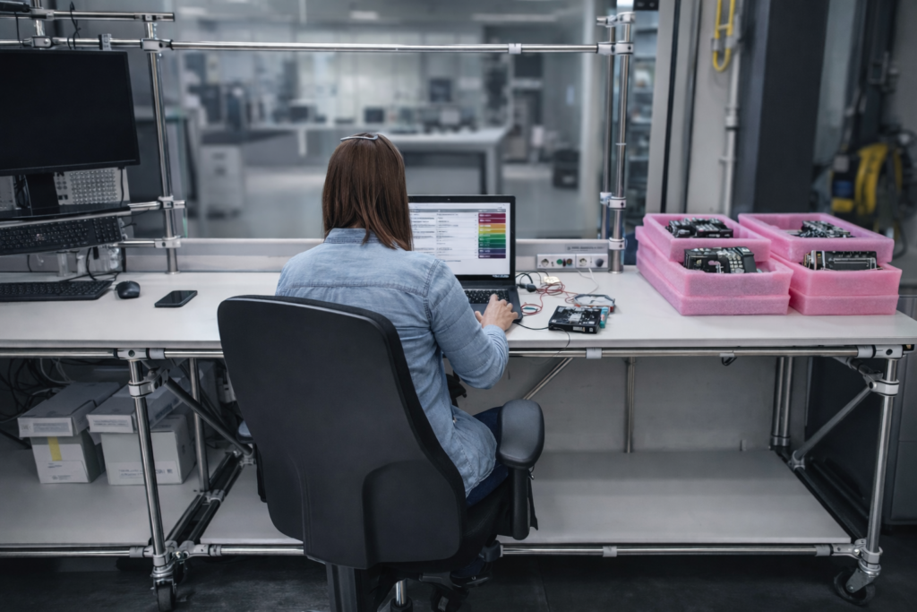 af automotive testing woman